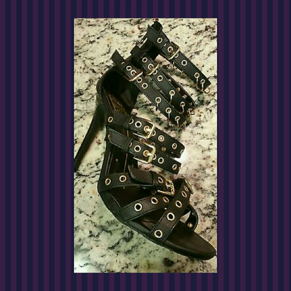 Black Stappy Heels